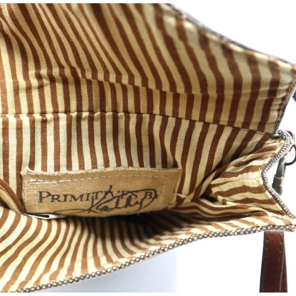Primitive By Kathy Canvas & Faux Leather Crossbody Bag With Map & Adventure Desi - Picture 3 of 7
